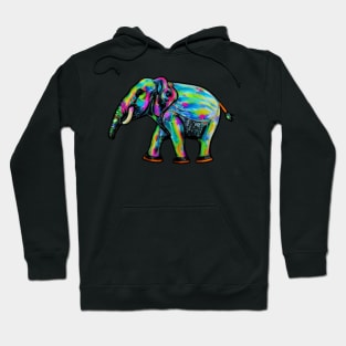 Elephant Rainbow Vintage Hoodie